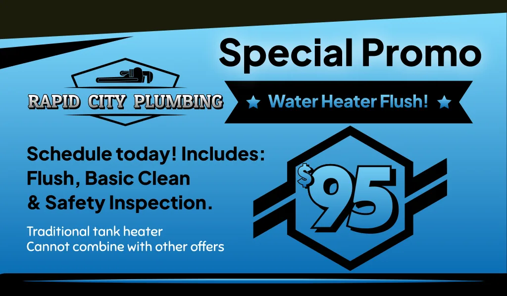 $95 Water Heater Flush — Rapid City Plumbing coupon